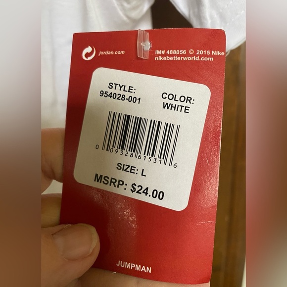 Jordan White Tee with Red and Black #23 Graphic. Boy’s Youth Size Large (12-13). - Picture 5 of 10